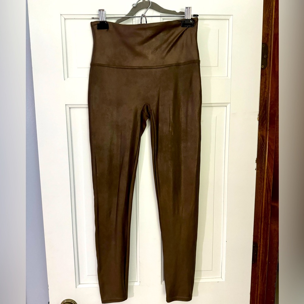 Bronze faux leather SPANX